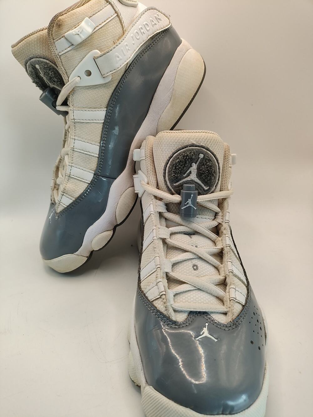 Nike Jordan 6 Rings White/Cool Grey 323419-121 Unisex Youth Kids 3.5Y